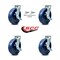 Service Caster 8 Inch Solid Polyurethane Caster Set with Roller Bearings 4 Brake 2 Swivel Lock SCC-30CS820-SPUR-TLB-BSL-2-TLB-2 - alternate 5